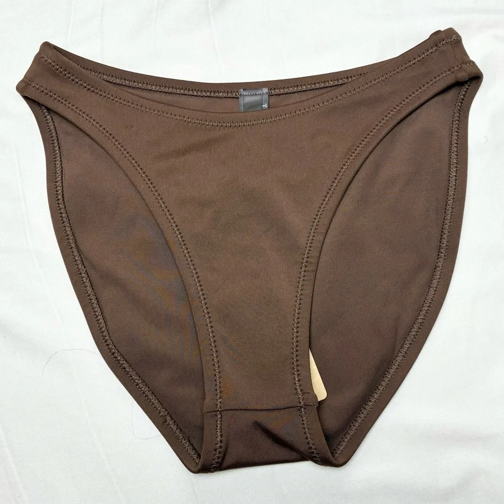 SKIMS Shaping Swim Dipped Cocoa Bikini Bottom